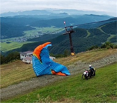 パラセーリング失敗