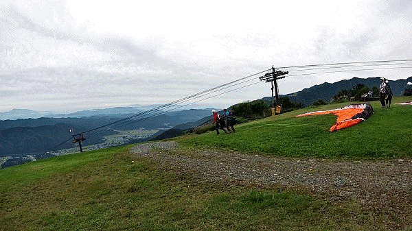 パラセーリング成功